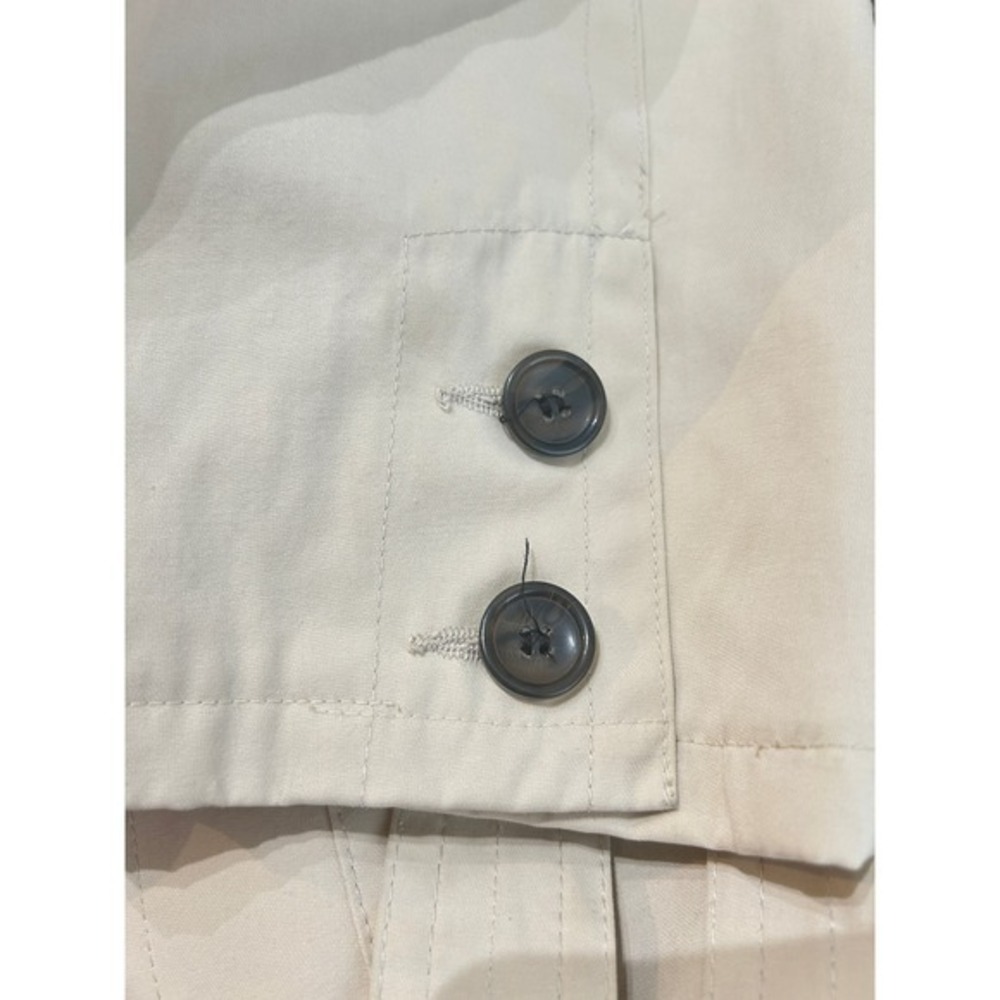 Denver Hayes Tan Belted Trench Coat Women Minimalist Classic Normcore Jacket 2XL - Picture 6 of 8